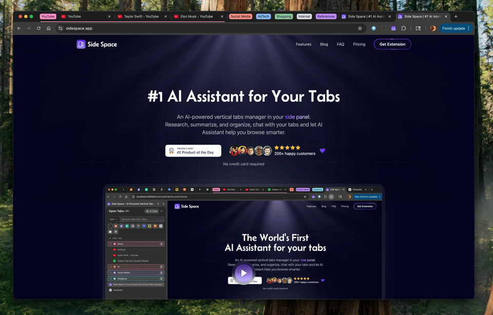 Side Panel in your browser